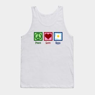 Peace Love Eggs Tank Top